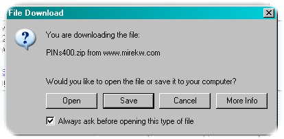 Download window